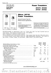 2N1479L datasheet pdf RCA Solid State