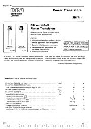 2N1711L datasheet pdf RCA Solid State