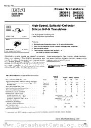 RCA TA2509 datasheet pdf RCA Solid State