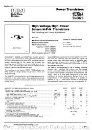 2N6078 datasheet pdf RCA Solid State