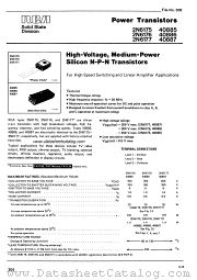 RCA TA7740 datasheet pdf RCA Solid State