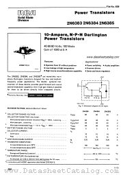 RCA TA8486 datasheet pdf RCA Solid State