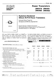 2N6481 datasheet pdf RCA Solid State