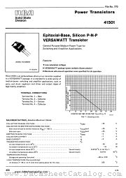 41501 datasheet pdf RCA Solid State