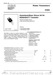 41504 datasheet pdf RCA Solid State