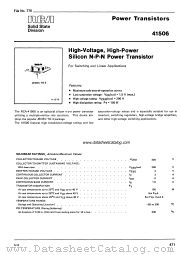 41506 datasheet pdf RCA Solid State