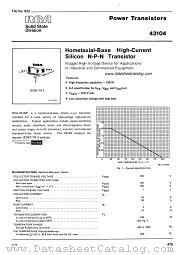 RCA508 datasheet pdf RCA Solid State