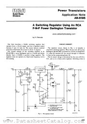 AN-6195 datasheet pdf RCA Solid State