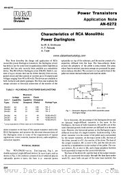 AN-6272 datasheet pdf RCA Solid State