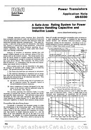 AN-6330 datasheet pdf RCA Solid State