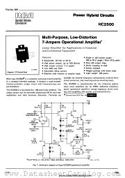 RCA TA8651A datasheet pdf RCA Solid State