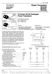 RCA120 datasheet pdf RCA Solid State