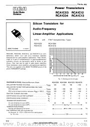 RCA1C13 datasheet pdf RCA Solid State