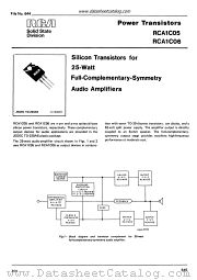 RCA1C06 datasheet pdf RCA Solid State