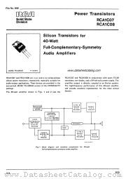 RCA1C07 datasheet pdf RCA Solid State