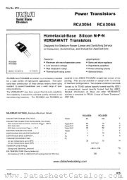 RCA3054 datasheet pdf RCA Solid State