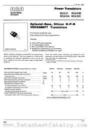 RCA31C datasheet pdf RCA Solid State