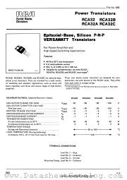 RCA32C datasheet pdf RCA Solid State