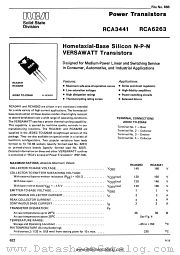 RCA6263 datasheet pdf RCA Solid State