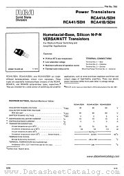 RCA41C/SDH datasheet pdf RCA Solid State