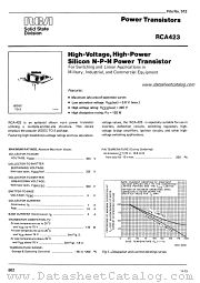 RCA423 datasheet pdf RCA Solid State