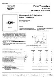 RCA8350B datasheet pdf RCA Solid State