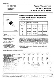 RCP700B datasheet pdf RCA Solid State