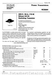 RCS564 datasheet pdf RCA Solid State