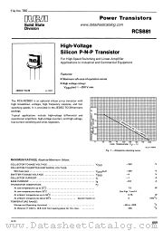 RCS881 datasheet pdf RCA Solid State