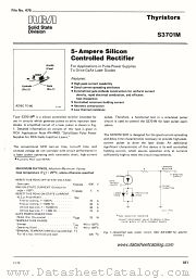 S3701M datasheet pdf RCA Solid State