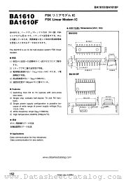 BA1610 datasheet pdf ROHM