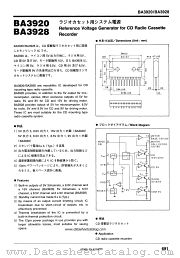 BA3928 datasheet pdf ROHM