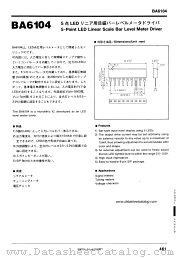 BA6104 datasheet pdf ROHM