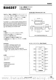 BA6257 datasheet pdf ROHM