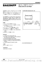 BA6296FP datasheet pdf ROHM