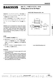 BA6353S datasheet pdf ROHM