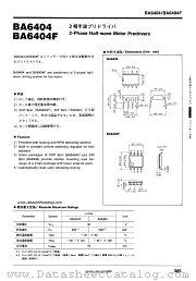 BA6404 datasheet pdf ROHM