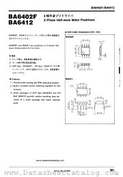 BA6412 datasheet pdf ROHM