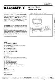 BA6465FP-Y datasheet pdf ROHM