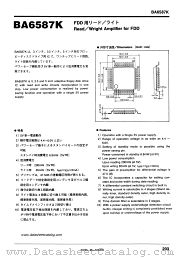 BA6587K datasheet pdf ROHM