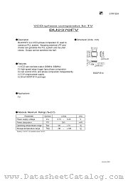 BU2370FV datasheet pdf ROHM