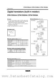 DTA115G  A datasheet pdf ROHM