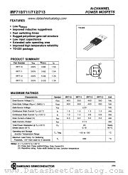 IRF711 datasheet pdf Samsung Electronic