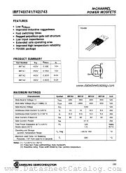 IRF743 datasheet pdf Samsung Electronic