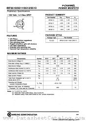 IRF9513 datasheet pdf Samsung Electronic