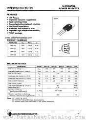 IRFP121 datasheet pdf Samsung Electronic