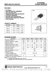 IRFP142 datasheet pdf Samsung Electronic