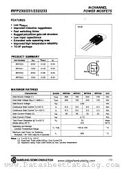 IRFP232 datasheet pdf Samsung Electronic