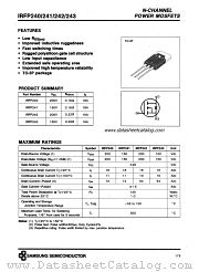 IRFP241 datasheet pdf Samsung Electronic