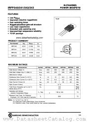 IRFP341 datasheet pdf Samsung Electronic